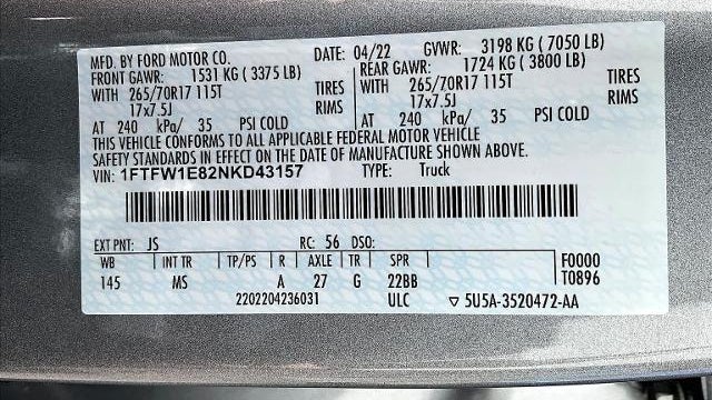 2022 Ford F-150 XL