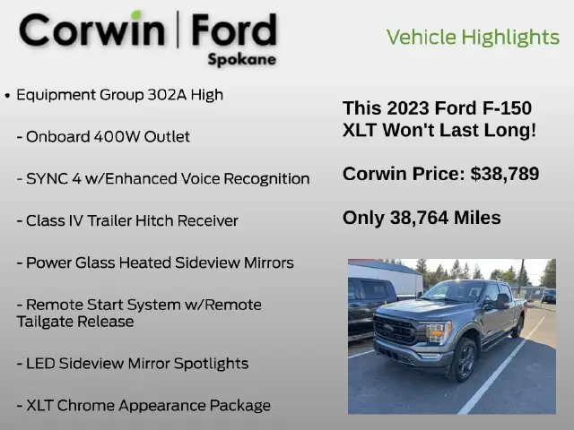 2023 Ford F-150 - $38,789