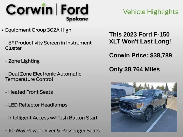 2023 Ford F-150 - $38,789