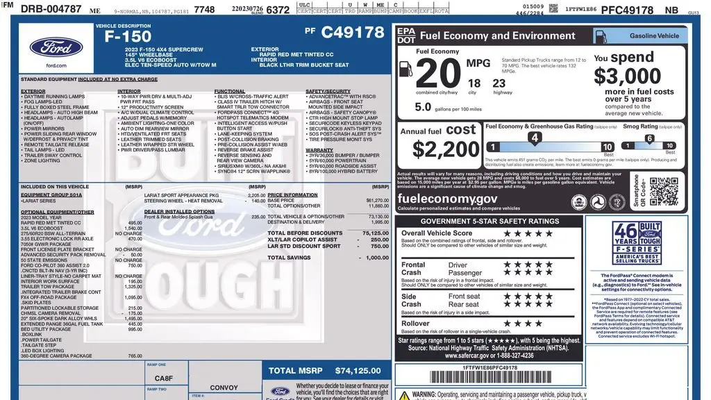 2023 Ford F-150 Platinum