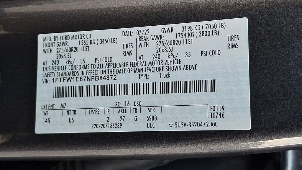 2022 Ford F-150 Lariat