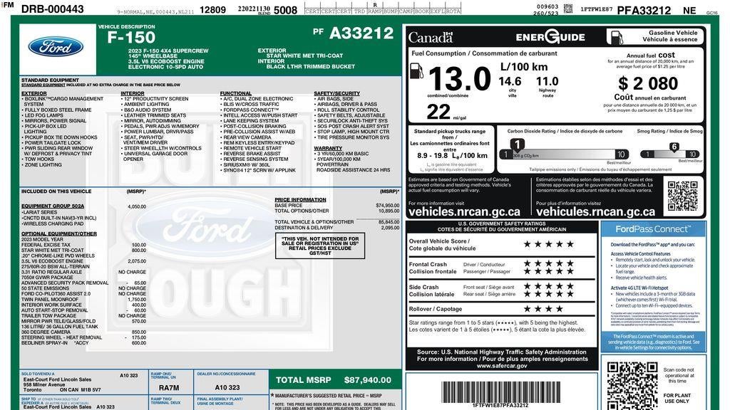 2023 Ford F-150 Lariat