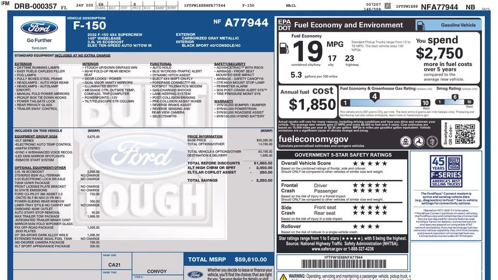 2022 Ford F-150 Limited