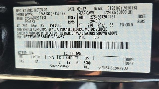 2022 Ford F-150 XL