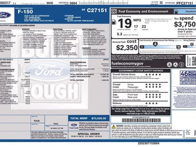 2023 Ford F-150 4X4 Lariat 4DR Supercrew 6.5 FT. SB