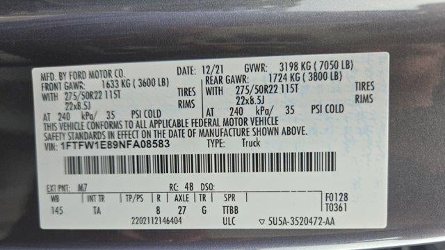 2022 Ford F-150 Platinum