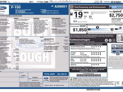 2022 Ford F-150 4X4 XLT 4DR Supercrew 6.5 FT. SB