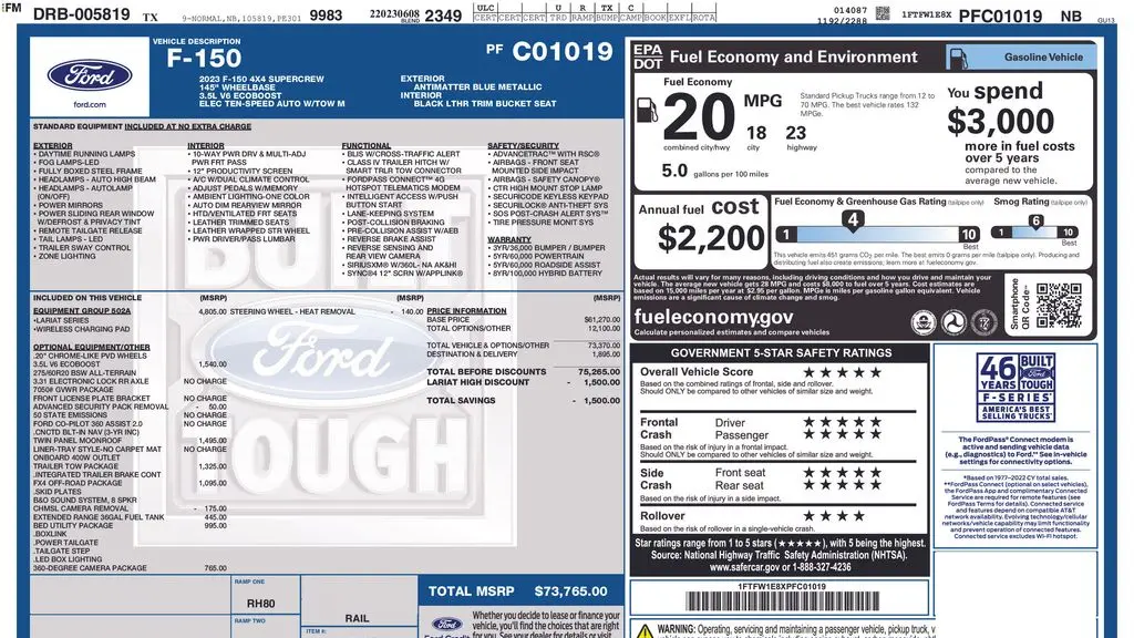 2023 Ford F-150 Platinum