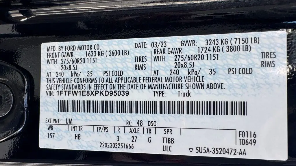 2023 Ford F-150 Platinum