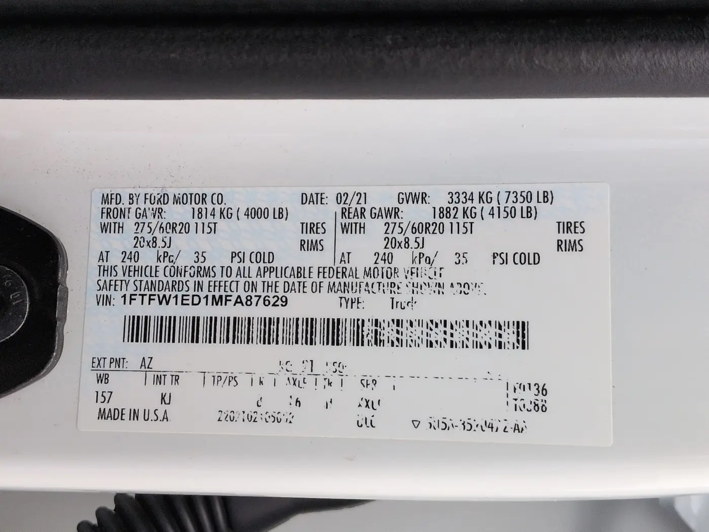 2021 Ford F-150 - $39,000