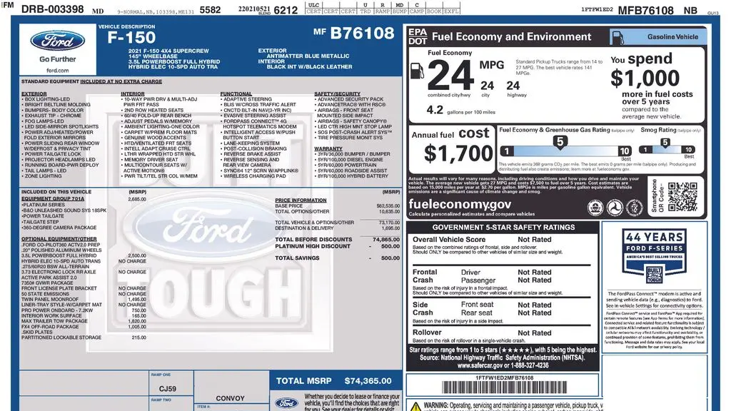 2021 Ford F-150 XL