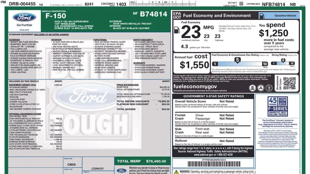 2022 Ford F-150 Limited