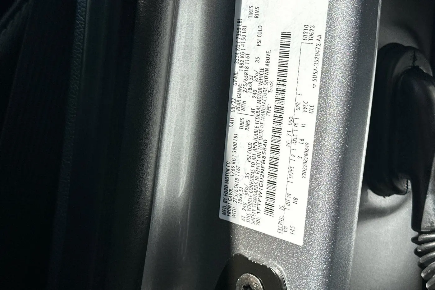 2022 Ford F-150 - $49,500