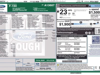 2023 Ford F-150 4X4 Platinum 4DR Supercrew 6.5 FT. SB