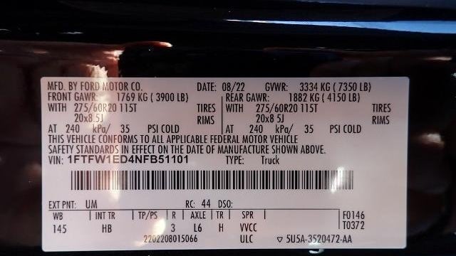 2022 Ford F-150 Lariat