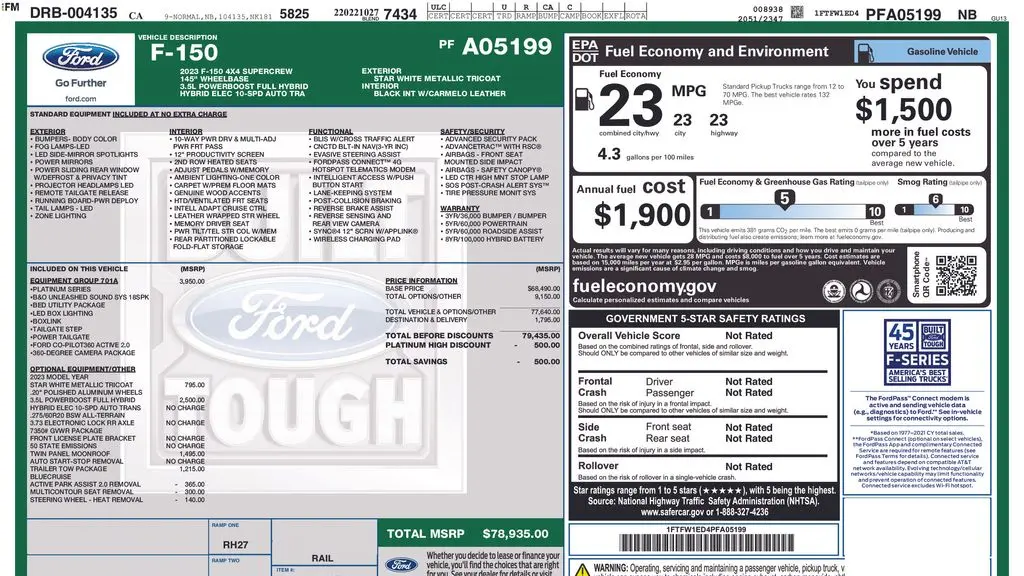 2023 Ford F-150 Platinum