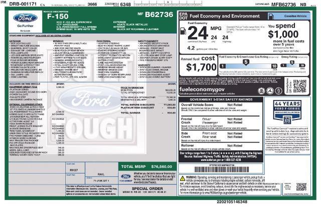 2021 Ford F-150 - $42,085