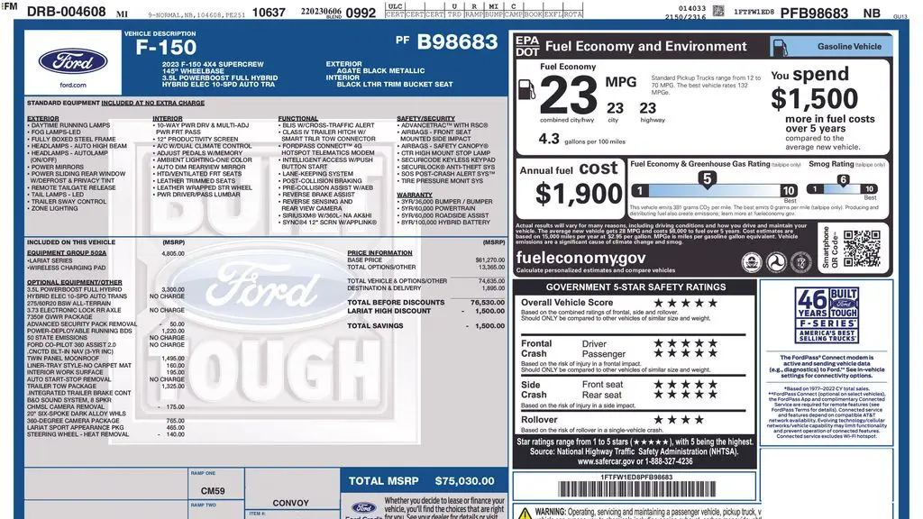 2023 Ford F-150 Platinum