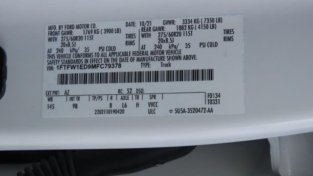 2021 Ford F-150 Limited