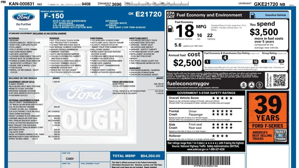 2016 Ford F-150 King Ranch