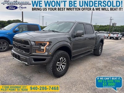2018 Ford F-150 4X4 Raptor 4DR Supercrew 5.5 FT. SB