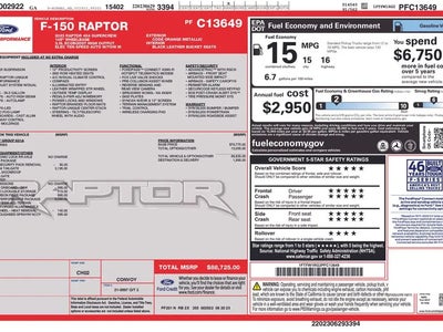 2023 Ford F-150 4X4 Raptor 4DR Supercrew 5.5 FT. SB
