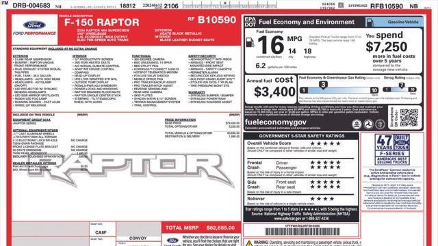 2024 Ford F-150 Raptor