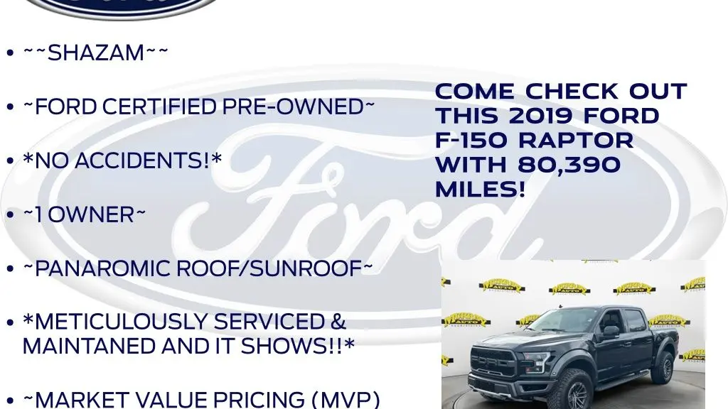 2019 Ford F-150 Raptor