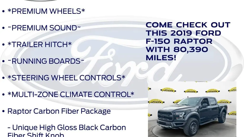 2019 Ford F-150 Raptor