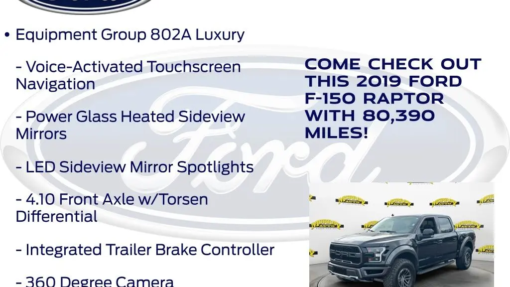 2019 Ford F-150 Raptor