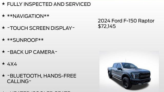 2024 Ford F-150 Raptor