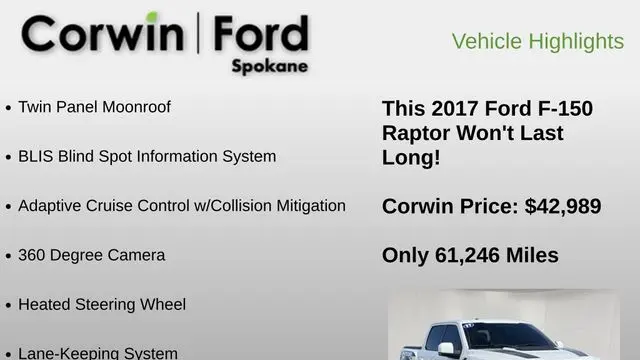 2017 Ford F-150 Raptor
