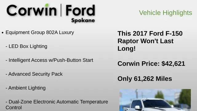 2017 Ford F-150 Raptor