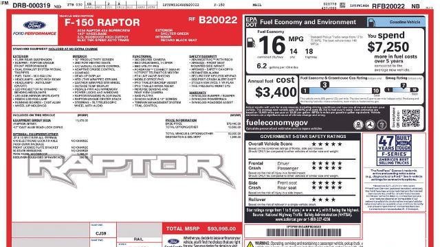 2024 Ford F-150 Raptor