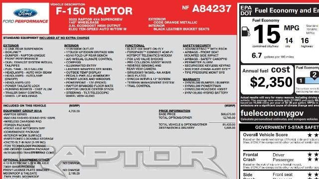2022 Ford F-150 Raptor