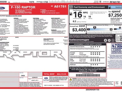 2024 Ford F-150 4X4 Raptor 4DR Supercrew 5.5 FT. SB