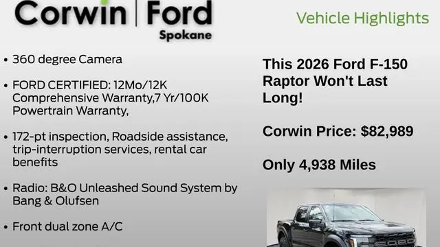 2026 Ford F-150 Raptor