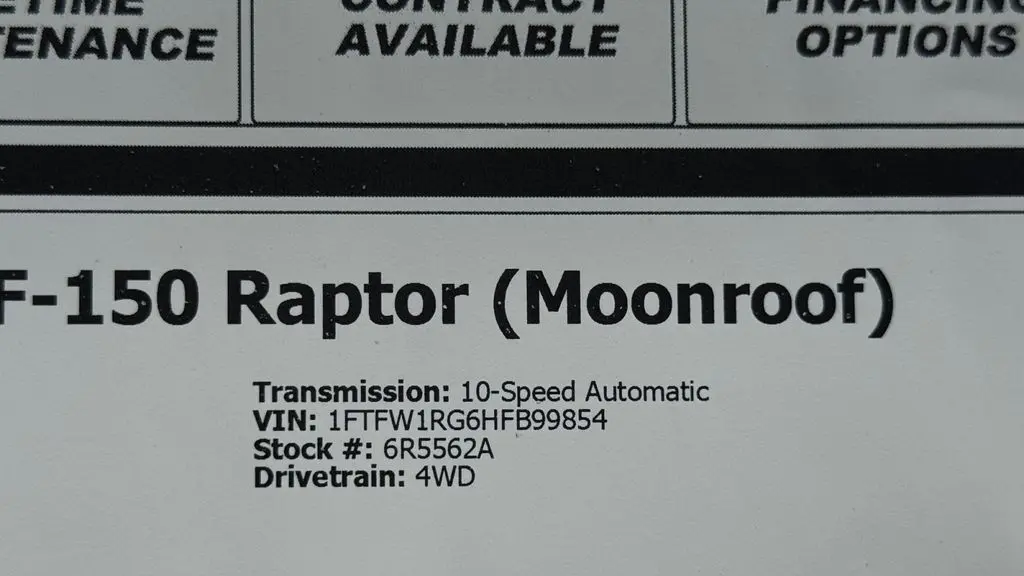 2017 Ford F-150 Raptor