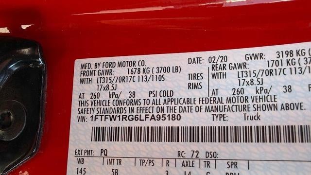 2020 Ford F-150 Raptor