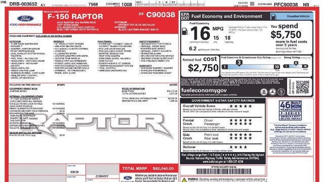 2023 Ford F-150 Raptor