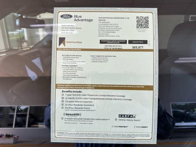 2025 Ford F-150 - $79,800
