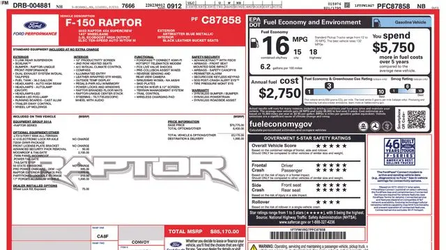 2023 Ford F-150 Raptor