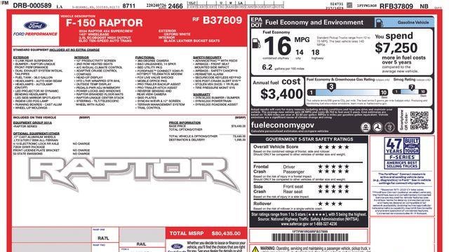 2024 Ford F-150 Raptor