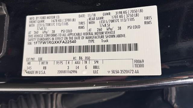 2019 Ford F-150 Raptor