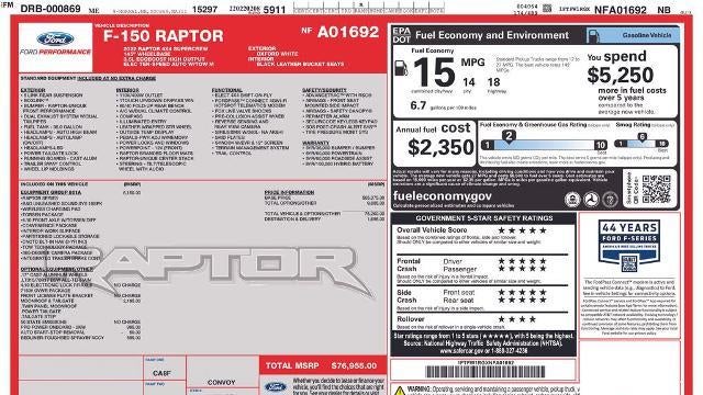 2022 Ford F-150 Raptor