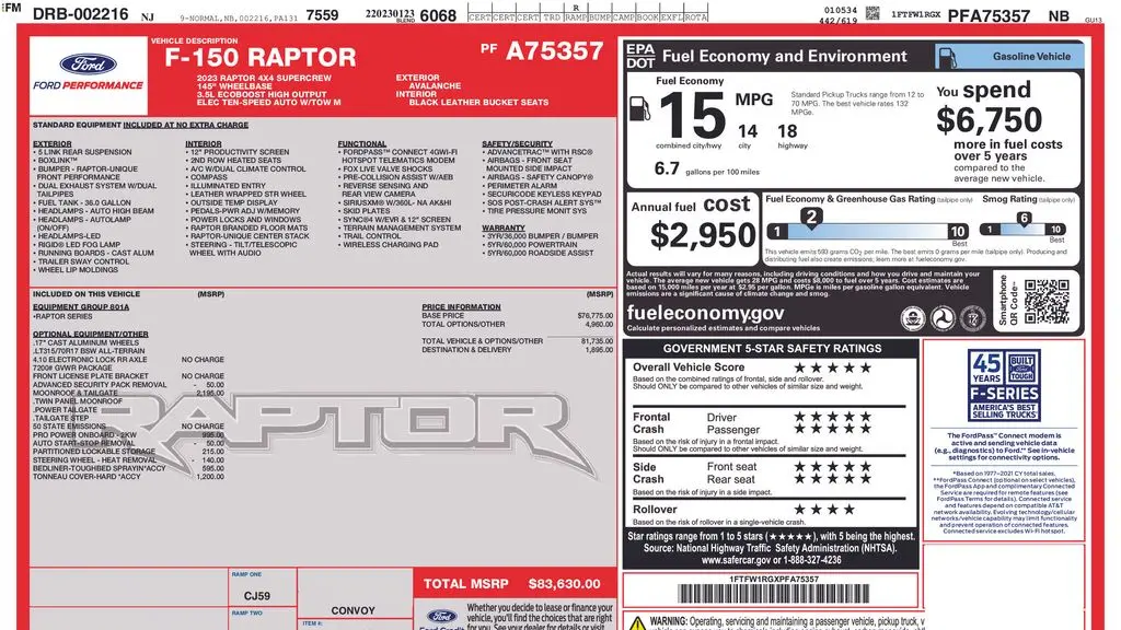 2023 Ford F-150 Raptor