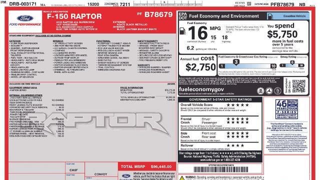 2023 Ford F-150 Raptor