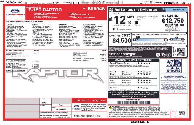 2024 Ford F-150 - $105,485