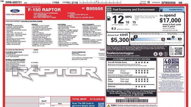 2025 Ford F-150 Raptor