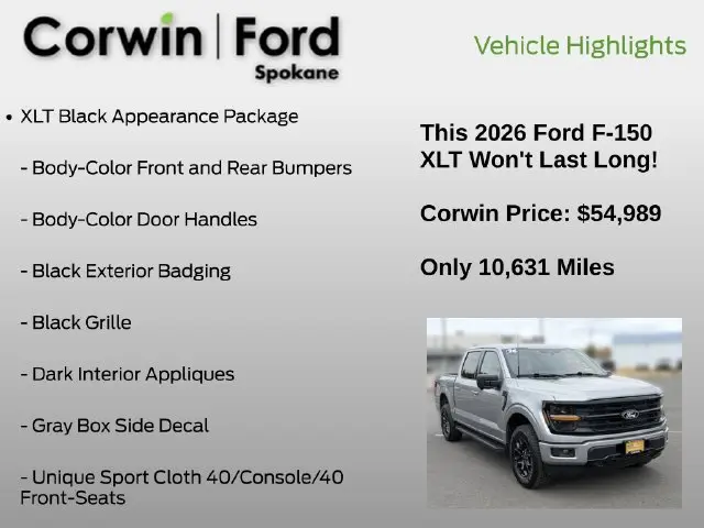 2026 Ford F-150 - $54,989